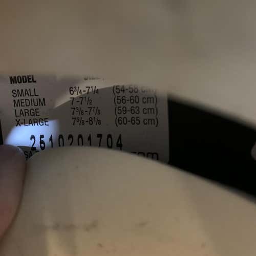 Black Used Large Bauer Helmet