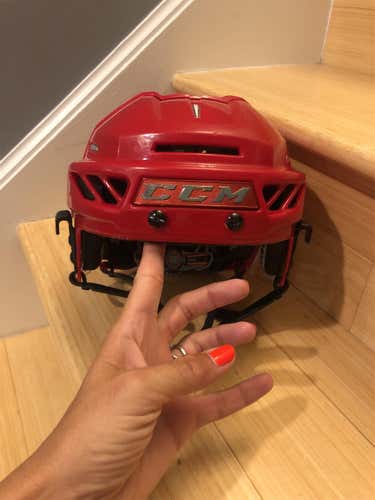 Red Used Small CCM Fitlite 3DS  Helmet