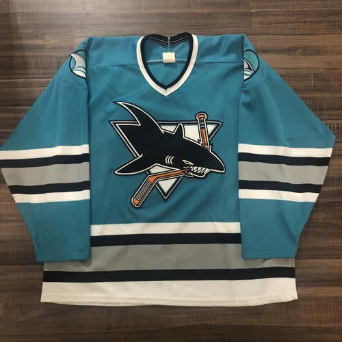 SJ Sharks 90's Hockey Jersey XL