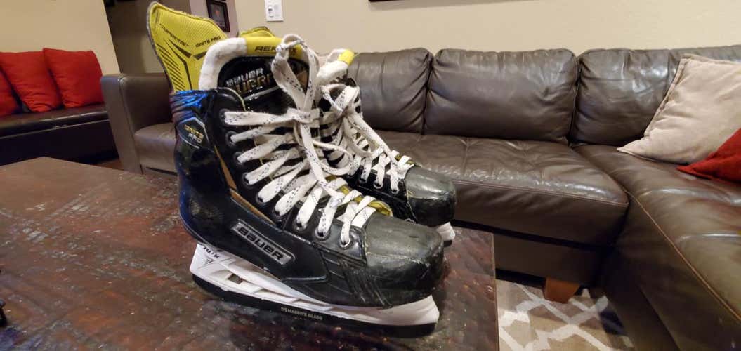 Used Junior Bauer Supreme Ignite Pro + Hockey Skates Regular Width Size 5