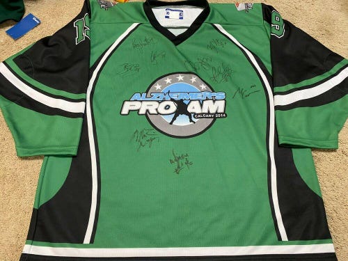 BRYAN TROTTIER Signed Alzheimers Pro Am Autographed Event Worn Hockey Jersey