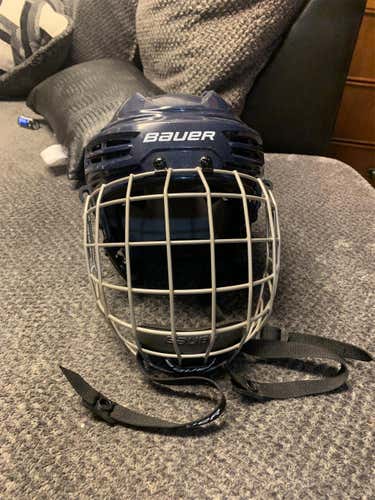 Blue Used Large Bauer IMS 5.0 Helmet