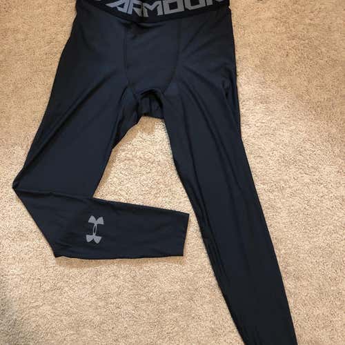 New Black Large Under Armour Compression Leggings