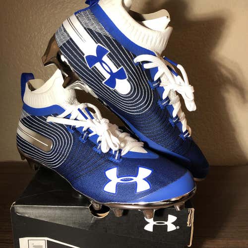 New Royal Blue Under Armour Spotlight MC - sz 10