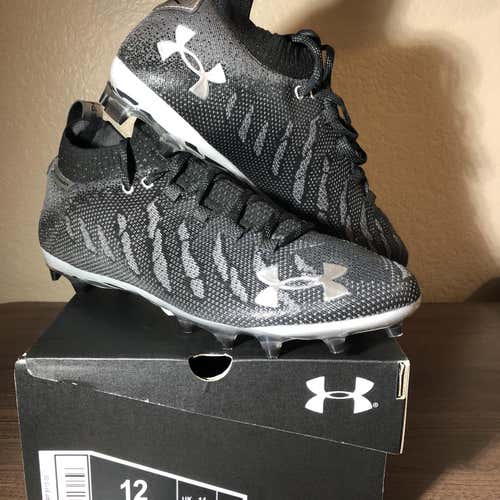 New Black Under Armour Spotlight Lux MC - Sz 12
