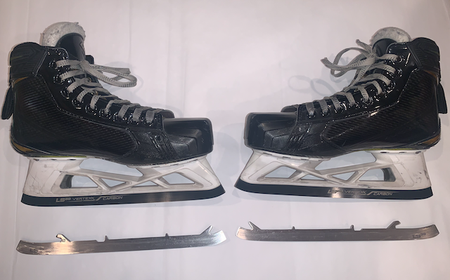 Used Junior Bauer Supreme 2S Pro Goalie Skates Size 5