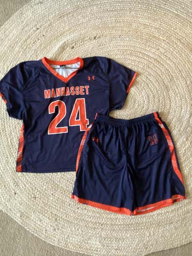 Manhasset New Adult Men's XL Under Armour Jersey and Shorts