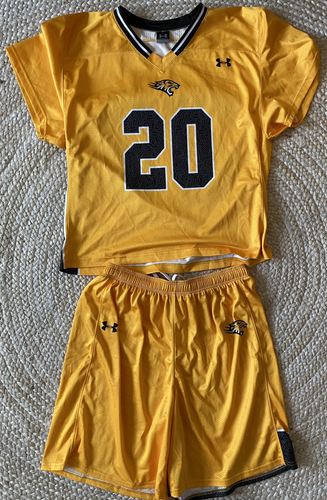 Towson Lacrosse Large Under Armour Jersey and Short