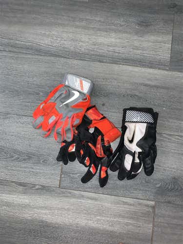 BUNDLED Used Large Nike Huarache Elite Batting Gloves