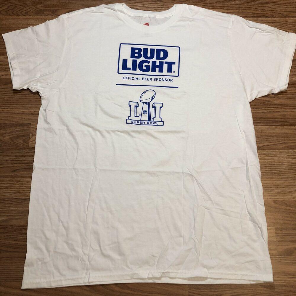 Bud Light Super Bowl LI T Shirt Adult 