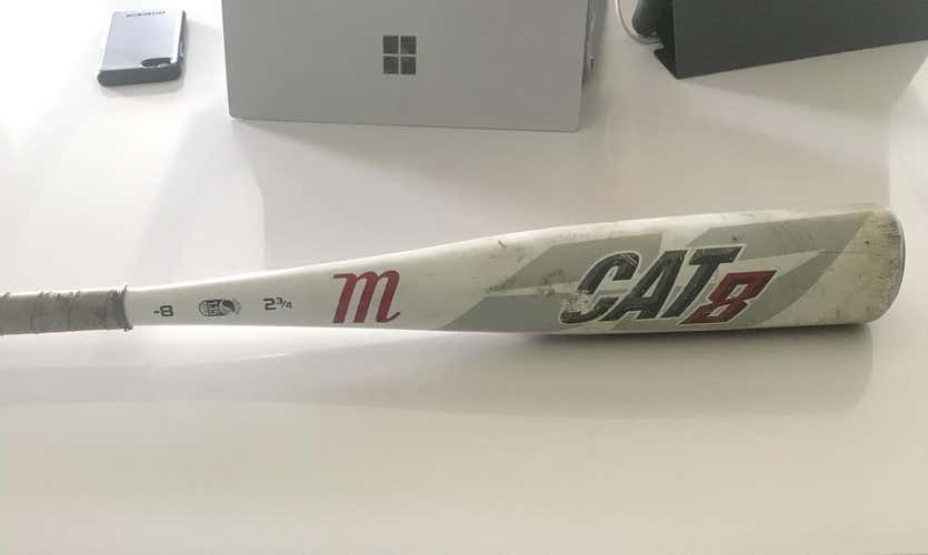 Used Kid Pitch (9YO-13YO) 2019 Marucci Alloy CAT 8 Bat (-8) 21 oz 29"