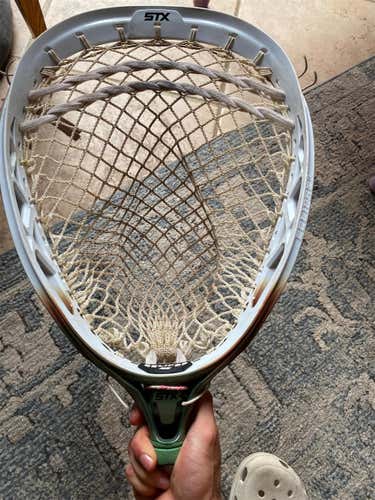 White Used Goalie Strung Eclipse 2 Head