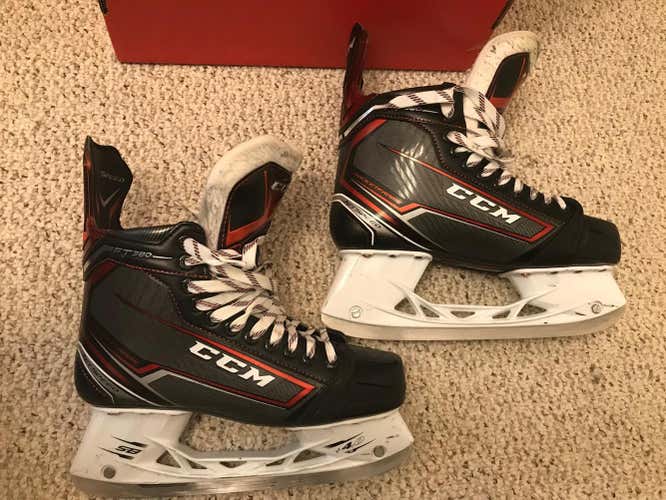 Senior Used CCM JetSpeed FT380 Hockey Skates Regular Width Size 8.5