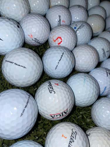 White Used 56 Titleist Balls