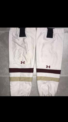 BOSTON COLLEGE UNDER ARMOUR White Senior XL Pro Stock Socks