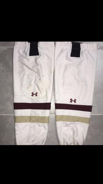BOSTON COLLEGE UNDER ARMOUR White Senior XL Pro Stock Socks