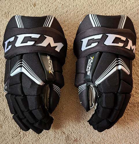 Black Used Senior CCM Tacks 5092 Gloves 14"