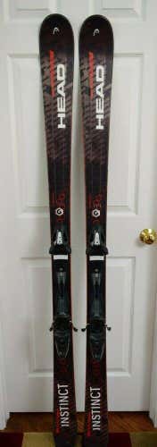 HEAD STRONG INSTINCT SKIS SIZE 177 CM WITH TYROLIA BINDINGS