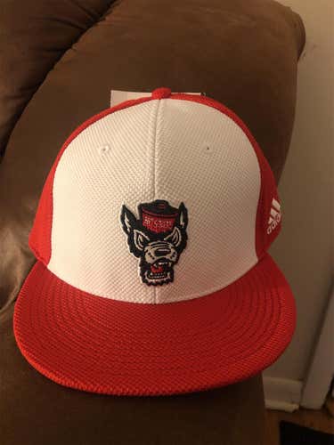 NC State Wolfpack Adidas Fitted Hat 7 1/2