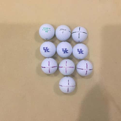 White Used Titleist Pro V1 Balls