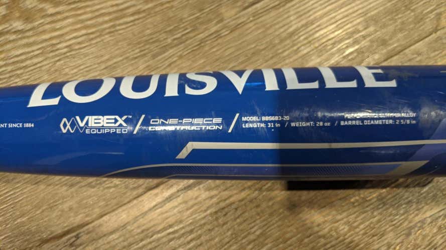 Used High School/College BBCOR Certified Louisville Slugger Alloy Solo Bat (-3) 28 oz 31"