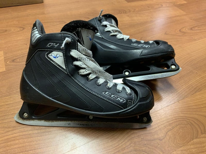 Used Senior CCM Vector 04 Hockey Goalie Skates Regular Width Size 8