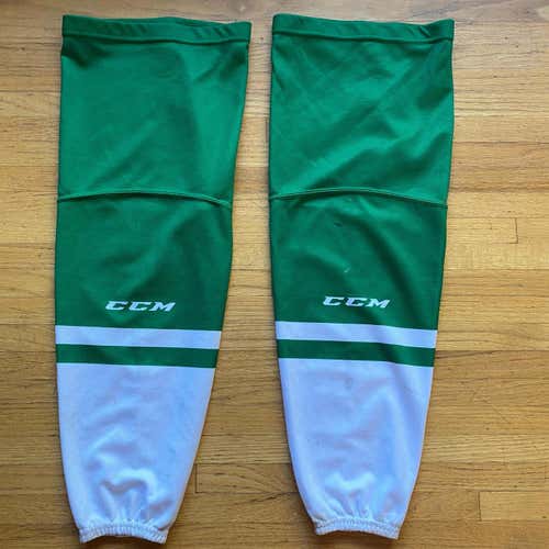 Green Senior Large CCM Pro Stock Socks