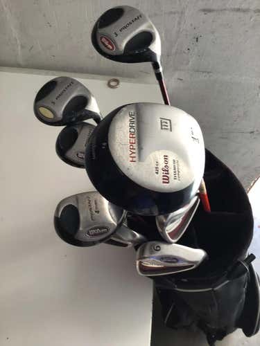 Used Wilson Prostaff 12 Piece Graphite Regular Golf Club Sets Mens
