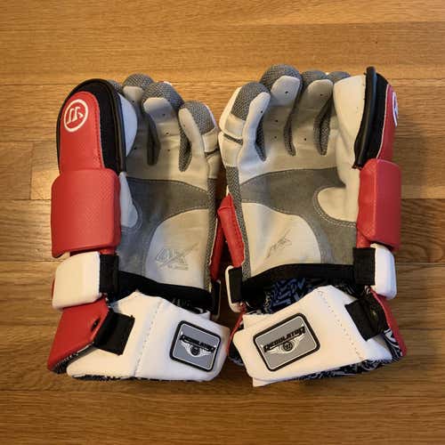 Red Used Warrior Regulator 2 13" Goalie Gloves