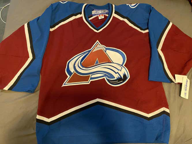 New Colorado Avalanche Adult Reebok Jersey Pro Stock