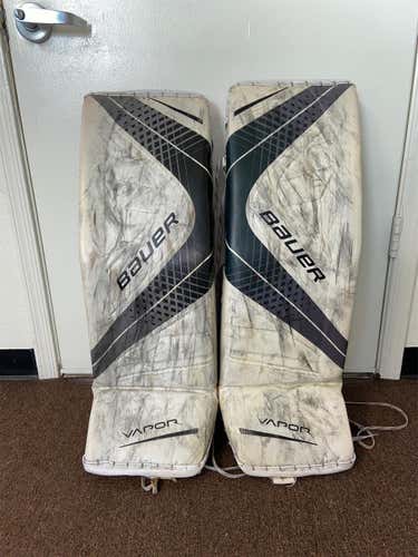 Black Senior 34" Bauer Vapor 1X  Goalie Leg Pads