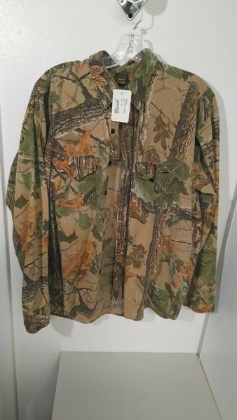 Camo Gear Long sleeve button-up camouflage hunting shirt size extra large