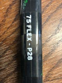 New CCM Right Handed RibCor Trigger 4 PRO Hockey Stick Toe Pattern 75 Flex GRIP P28 McDavid