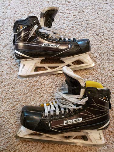 Used Senior Bauer Supreme 1S Hockey Goalie Skates Regular Width Size 12