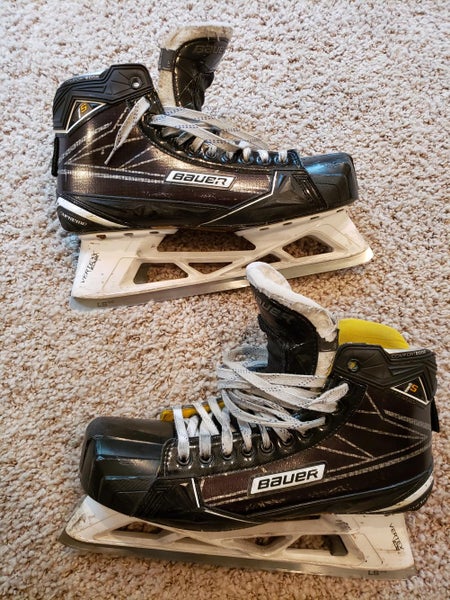 Used Senior Bauer Supreme 1S Hockey Goalie Skates Regular Width Size 12