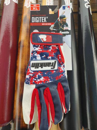 Blue New XL Franklin DigiTek Batting Gloves