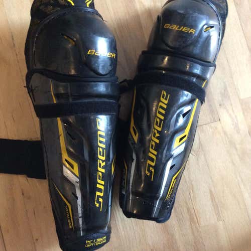 Used Bauer Supreme TotalOne MX3  Shin Pads 14”