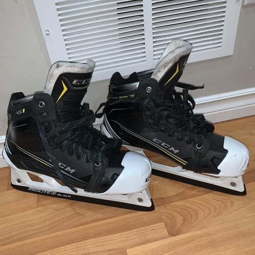 Used Senior CCM Super Tacks AS1 Goalie Skates Size 8D