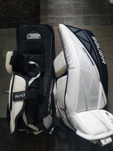 Used 26" Bauer Supreme S170 Goalie Leg Pads
