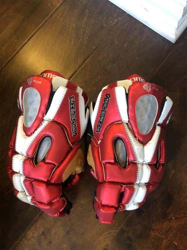 Red New Player's Maverik Rome 13" Lacrosse Gloves