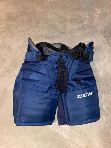 Blue Junior Small CCM Premier R1.5 Pro Stock Hockey Goalie Pants