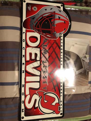 Used NJ devils Sign