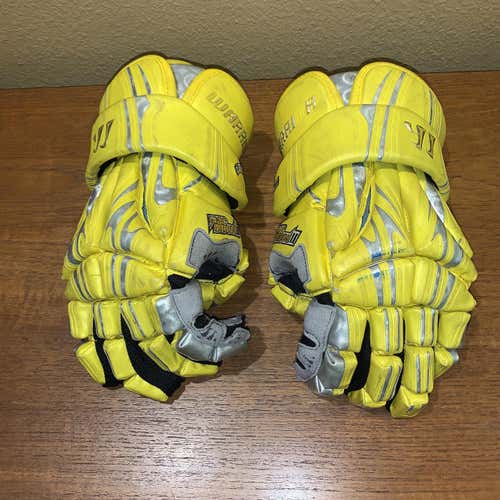 Used Yello Warrior Macdaddy 2 13" Lacrosse Gloves