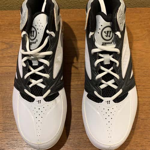 New Black And White Men's Size 10 (Women's 11) Warrior Burn Pro Cleats
