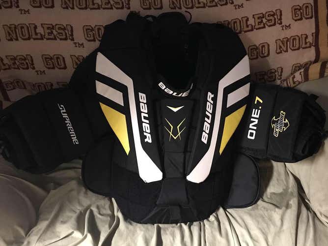 Used Intermediate Small Bauer Supreme One.7 Goalie Chest Protector
