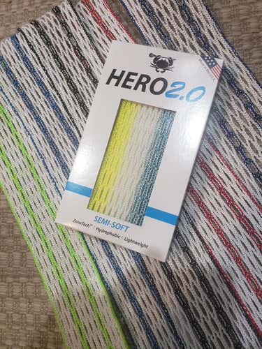 White New ECD Lacrosse Hero 2 SIX pack Mesh
