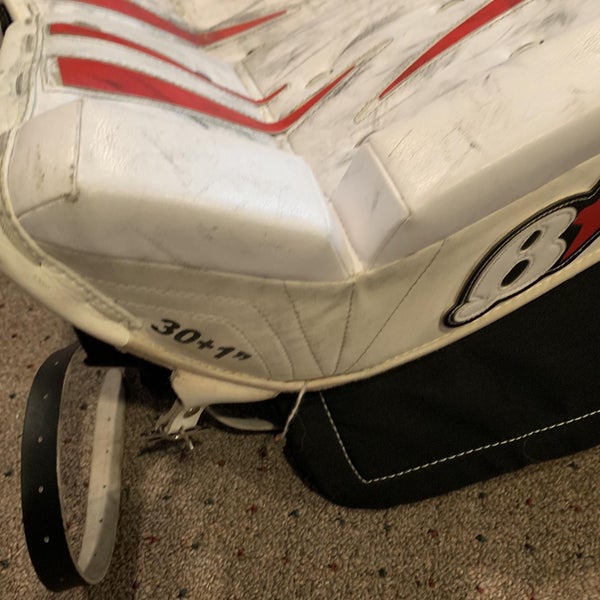 White Intermediate 30" Brian's NetZero Goalie Leg Pads