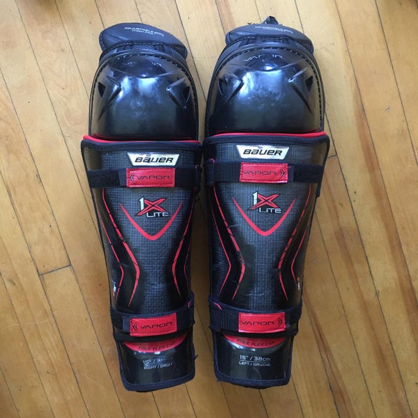 Senior Bauer Vapor 1X Lite Pro Stock 15’’ Shin Pads