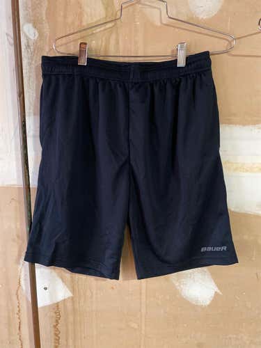 Black Unisex Large Bauer Shorts