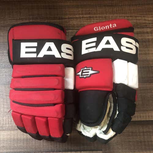 NJ Devils Brian Gionta Game Used Gloves 13”